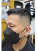 スキンフェード濡れパンスタイル