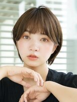 アグ ヘアー カリラ 谷山2号店(Agu hair caolila) 《Agu hair》こっくりマロンベージュ×セシルカットショート