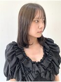 【FOLK】暗くても透明感ダークグレージュ☆似合わせセミロング♪