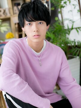 カバーヘア ブリス 戸田公園西口店(COVER HAIR bliss) マット質感黒髪束感ショート韓国マッシュm3戸田公園20代30代40代