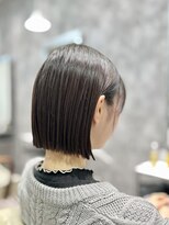 フォンド 津田沼(fond.)&nbsp;デザインカラー/レイヤーカット/ウェットヘア/オリーブベージュ