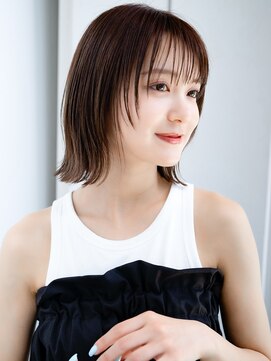 レノラ 本町(LENORA) ◯切りっぱなしボブフェイスレイヤーカットぱっつん前髪大人女子