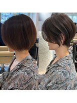 アンド ストーリーズ(&STORIES)&nbsp;ショートボブ髪型40代50代60代前髪あり前髪なし【橋本】