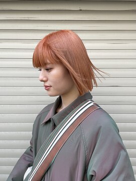 ロイジー(roijir) 表参道 roijir × オレンジカラー × ボブ