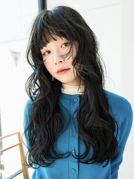 ロンドアンメゾン 原宿(Lond un Maison.) デザインパーマ顔周り姫カットレイヤーカットブリーチなし[原宿]