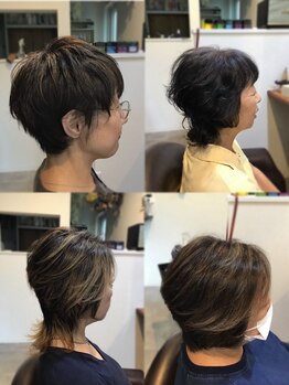 リラサ(Rilasa)の写真/明るい白髪染めや白髪をふんわりカバーする白髪ぼかしハイライトなど、お洒落グレイカラーが大人気◎