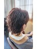  「平日￥３００off☆」　すきバサミを使わないカット＋ショートパーマ♪　