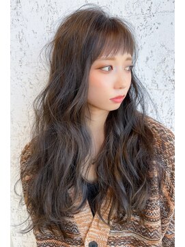 チャンドット(chan.) ≪chan.≫ナチュラルウェーブグレージュフェミニンロング