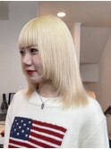 ◎ブロンドハイトーンカラーデザインカラーアンブレラカラー金髪