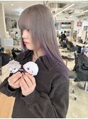 にじさんじカラーグレージュインナーカラーラベンダー