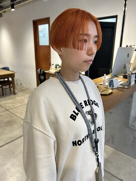 ダンボ(DUMBO) ケアブリーチ オレンジカラー アプリコットオレンジ 刈り上げ