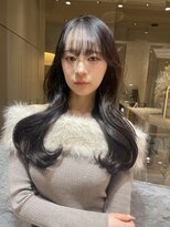 ロンドシェリ 仙台(Lond Cheri)&nbsp;レイヤーカット髪質改善韓国顔まわり黒髪縮毛矯正ワンホン仙台