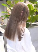 ケアブリーチカラーハイトーンヘーゼルベージュ佐賀カラー韓国風