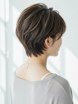 サンタフェ 名駅店(Santa'Fe) 白髪ぼかしカラー/脱白髪染め/グレイカラー/大人女性/ショート