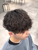 強めしっかり波巻きパーマ