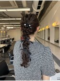 ヘアアレンジ×暗髪カラー 20代/30代