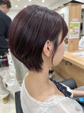 サラ 山口店(SARA) ショート×ボルドー