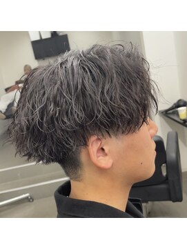 ウェーブ(WAVE) 波巻きツイスト×センターパート/波巻きパーマ/センターパート