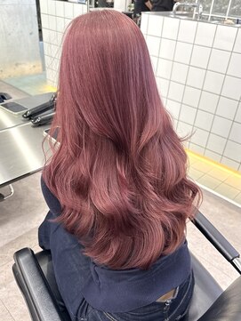 サンクマーケット 渋谷(cinq MARKET) 渋谷ブリーチダブルカラーハイトーンピンクベージュ20代