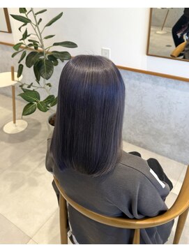 silver blue【ブリーチカラー/ダブルカラー/透明感/色落ち】