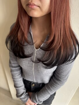 エリス キョウバシ(Eliss) オレンジレッド×裾カラー