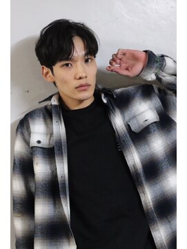 ブークル(boucle) 大人センターパート ビジネスセンターパート 大人髪型