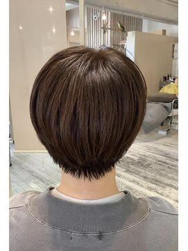 アシャ ヘアー ソリューション 神戸店(asha hair solution) イメチェン/ピンクベージュ/アンブレラカラー/前髪/摂津本山