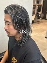 ライズ(RISE) 【西18丁目駅/円山】メンズハイライト/メンズロング/ホワイト
