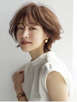 ハーツ 青山表参道店(Heart's) 白髪ぼかし脱白髪染め似合わせショートボブ40代50代60代
