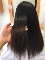 ヘアデザイン ジュリエ(Hair Design Juliet)&nbsp;ツヤ髪ロング マロンベージュAラインボブかきあげ[船橋競馬場駅]