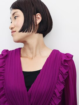 ヘアーアンドスペース セブンブリッジ(HAIR&SPACE 7Bridge) ［7Bridge］　ショートバング × リップラインボブ