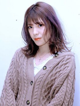 アース コアフュールボーテ 伊勢崎(EARTH coiffure beaute) 外ハネセミディスタイル
