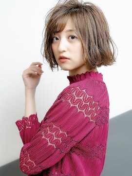 ジーナ 船橋(Zina) 小顔セミウェットウェーブピンクベージュハイライトカラー