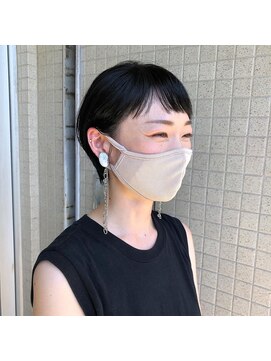 イツモノトコロ(kami to zakka) 【イツモノトコロ】黒髪×オン眉ショート