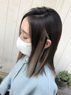 グランアージュ 北千住(grandage) ミルクティーベージュのインナーカラー(grandage北千住)