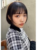 小顔カット◎ナチュラルボブ10代20代30代