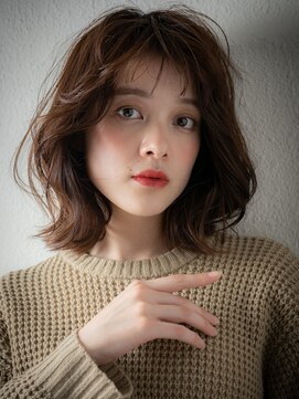 カバーヘア ブリス 大宮西口(COVER HAIR bliss) 外国人風こなれミディ大人かわいいゆるふわくびれヘアx大宮