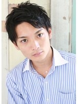 エミル 国分寺(emile)&nbsp;アップバングのツーブロックでビジネスショート【国分寺】