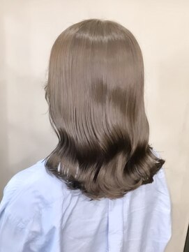 リール 銀座(R'EEL) 【柔らかグレージュ】髪質改善カラー＊