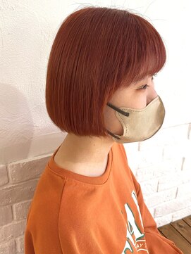 リリィ ヘアデザイン(LiLy hair design) Lilyショート/ダブルカラーオレンジ系