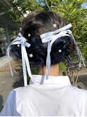 ☆浴衣ヘアアレンジ、ヘアセット、ツインお団子ヘア☆