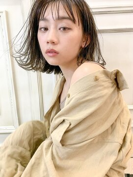 ヘアアンドメイク シークネクスト(HAIR&MAKE SeeK NEXT) 【SeeK NEXT】ウエッティーBob×ベージュ