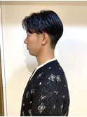 センターパート メンズカット