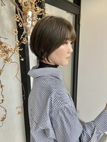 ディレクト(Direct)&nbsp;《Direct》丸みショート×オリーブベージュ