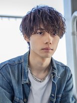 【メンズstyle】ベリーショートニュアンスパーマグレーベージュ