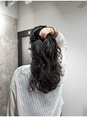 【コテ巻き風デジタルパーマ】レイヤーカット/デジタルパーマ