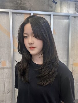 イオエ 梅田(ioe) ダブルカラー/大人ボブ/黒髪スタイル/髪質改善/縮毛矯正