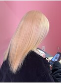 抜きっぱなしブロンド/ハイトーン/似合わせカット/リタッチ