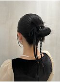 大人アレンジかちもりヘアー