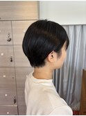 ショート/ショートボブ/黒髪ショート